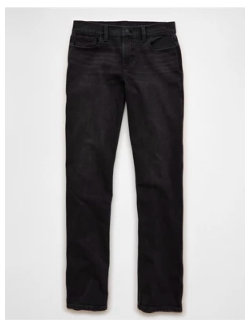 NWT American Eagle High Waisted Straight Jeans Black 4R